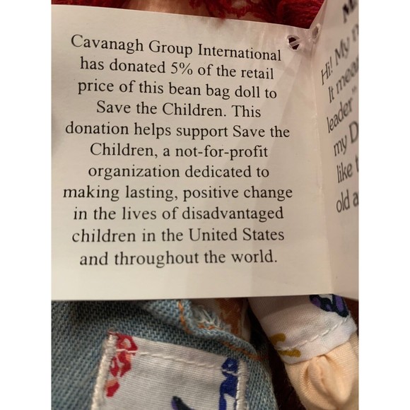 Save the Children Foundation Mackenzie Bean Bag Doll - Picture 11 of 11